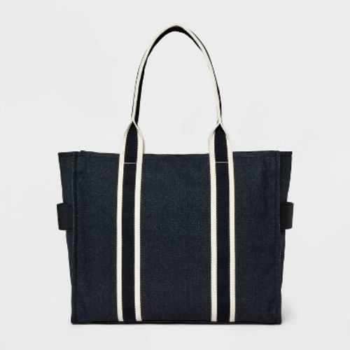 Boxy Tote Handbag (Black)