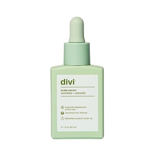 Divi Scalp Serum for Thinning Hair Clinically Tested, Non-Greasy Formula with Amino Acids, Caffeine & Rosemary Oil Promotes Healthy Scalp & Fuller-Looking Hair, Reduces Oil & Product Buildup