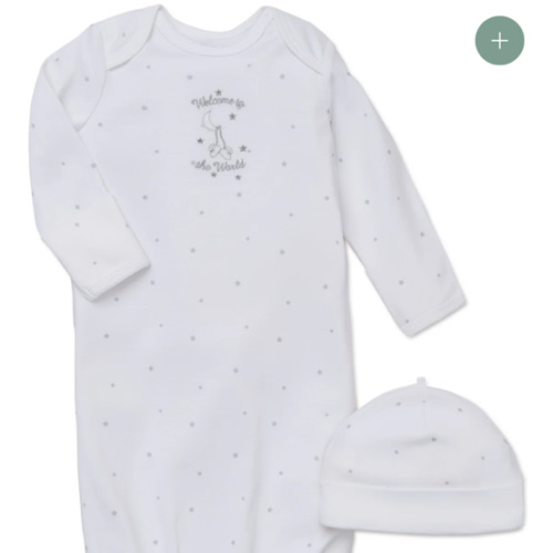 Welcome To The World Sleeper Gown and Hat