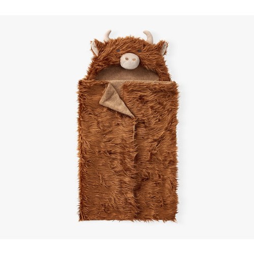 Faux Fur Animal Baby Hooded Towels