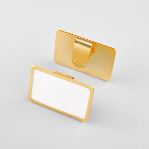 Set of 2 Bin Labels Gold - Brightroom™