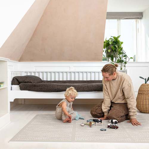Dots Foam Play Mat – Stone | Copenhagen Kid