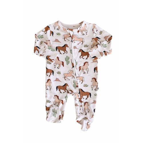 Zipper Footie | Pony Club Neutral
