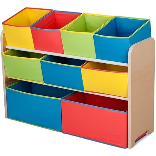 Delta Multi-Color Deluxe Toy Organizer with Storage Bins