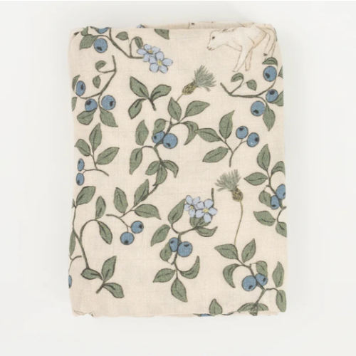 Lamb muslin swaddle blanket