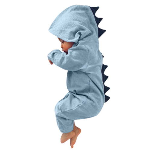 ASFGIMUJ Baby Boy Girl Dinosaur Hooded Romper Jumpsuit Outfits Clothes