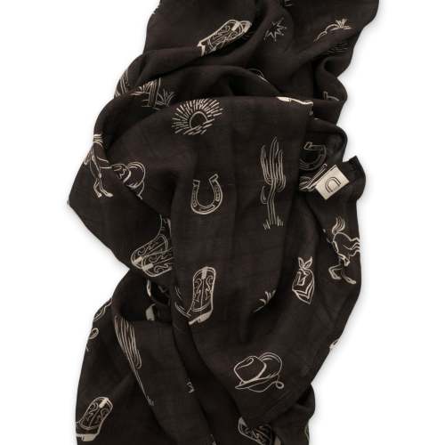 Ellie Sue Baby Western Bamboo Muslin Swaddle