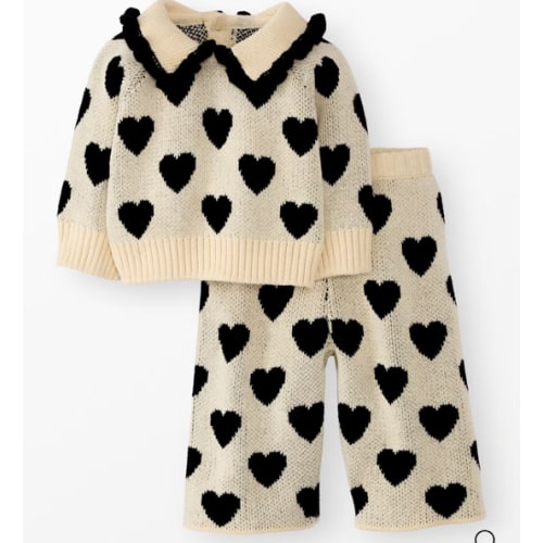 Baby Sweater & Wide Leg Pants Set | Hanna Andersson