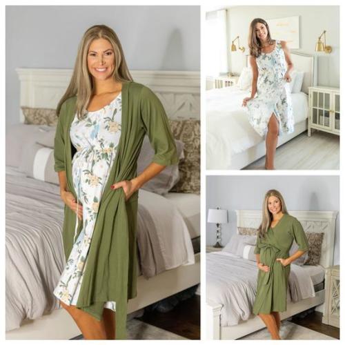 Maternity Labor Delivery ROBE & Olive Green 3 in 1 Labor - Etsy