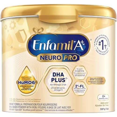Enfamil A+ NeuroPro Baby Formula, Powder Tub, with Brain Building DHA and 2'FL for Immune Support, 0+ Months, 587g