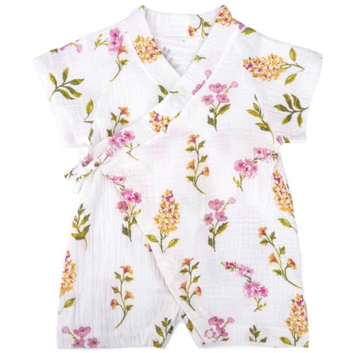 Kimono Robe Newborn Cotton Yarn Robe Baby Romper Infant Japanese Pajamas…