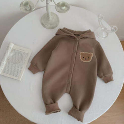Teddy Fleece Hooded Jumpsuit – Teeny Mini Me