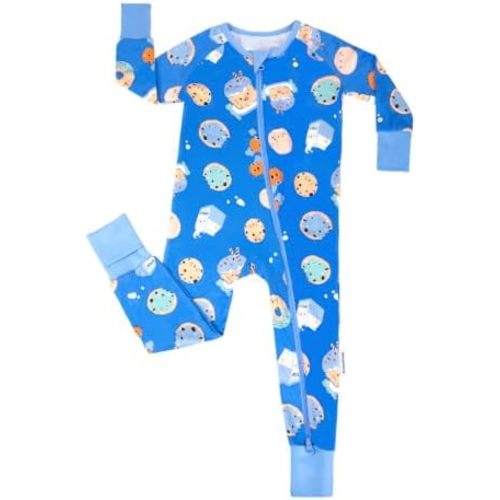 BubblePanda Baby Pajamas Rayon Made From Bamboo Footie Sleepers Girls Boys