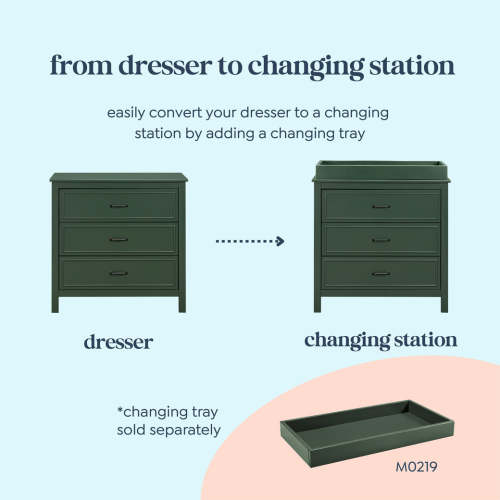 DaVinci Charlie 3-Drawer Dresser | Modern Nursery™
