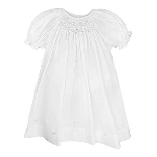 Petit Ami Baby Girls' Daydress with Embroidered Hem