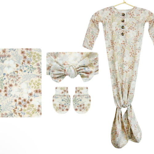Pearl Newborn Headband Bundle (Gown)