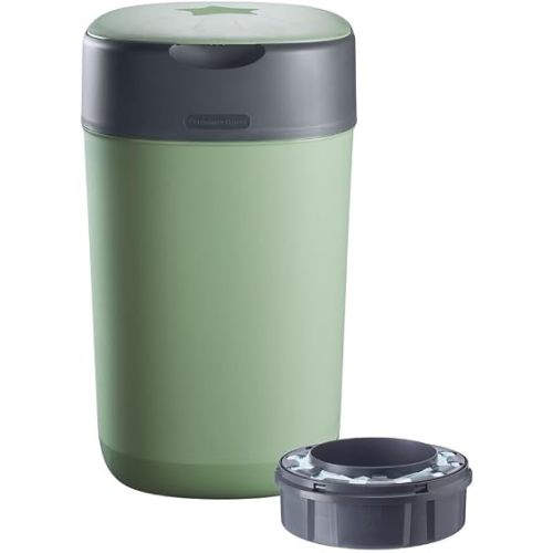 Tommee Tippee Twist & Click Nappy Disposal Bin, Wilder Green