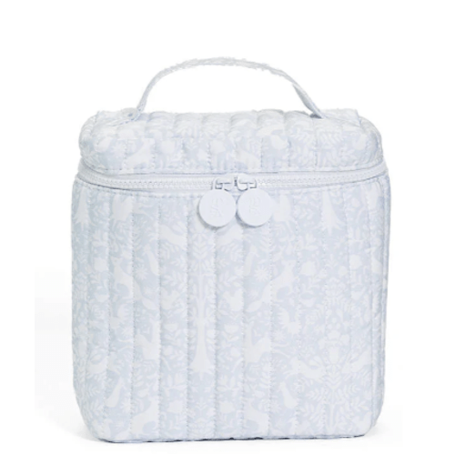 Quilted Go Go Lunch Insulated Bag - Woodland Blue