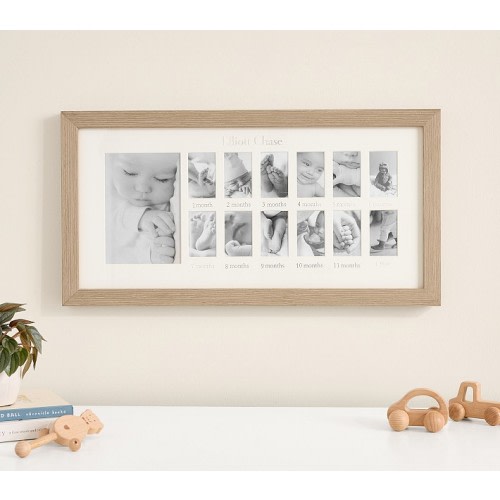 Vintage Wood First Year Frame (11.5" x 22")
