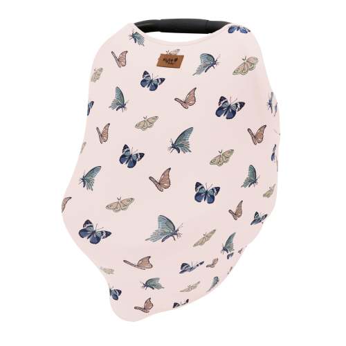 Bamboo Car Seat Cover in Blush Butterfly | Kyte Baby