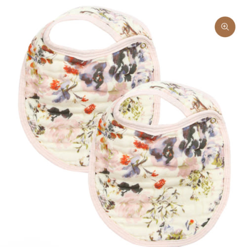 Cloud Muslin™ Bib 2 Pack - Nellie/Blush