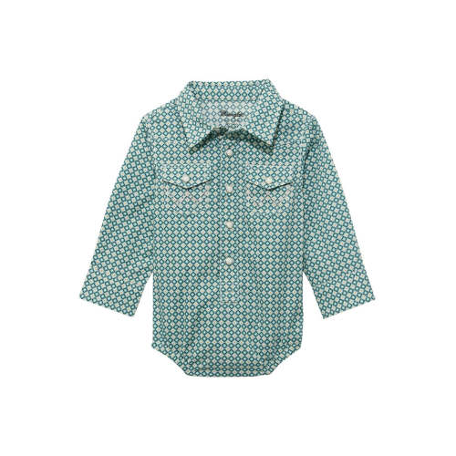 Wrangler Infant Long Sleeve Turquoise Bodysuit – Little Buffalo Creek Co.