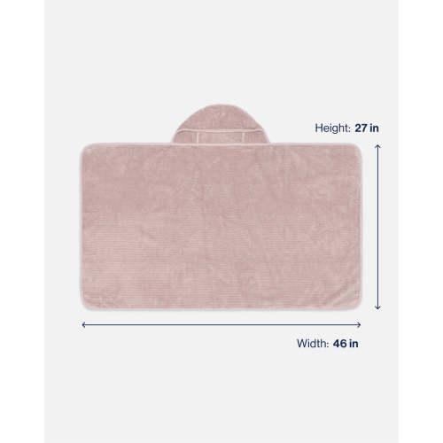 The Ribbed Hooded Towel + Bath Mitt  / Rose