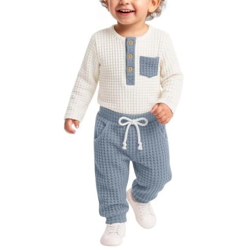 2 Piece Baby Boy Bodysuit and Pants Set