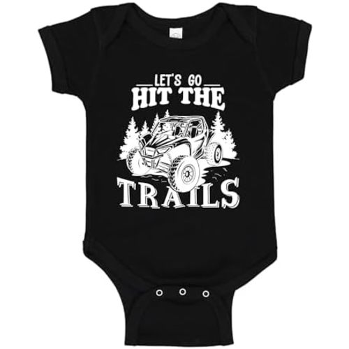 Let's Go Hit The Trails ATV Side by Side Baby Bodysuit One Piece or Toddler T-Shirt 4x4 Themed Gift