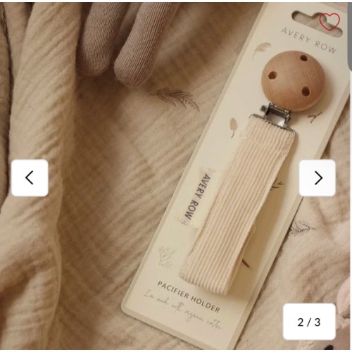 Pacifier Clip - Corduroy / cream – CLÉMENT