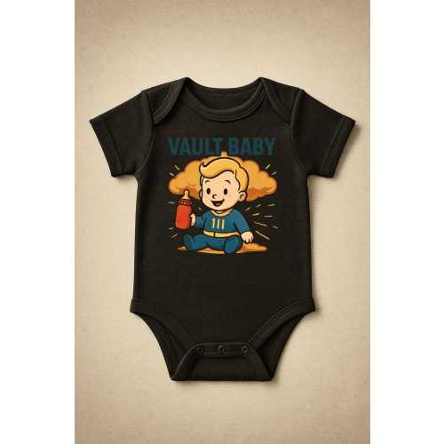 Fallout inspired Baby Bodysuit | Vault Baby Clothes | Post Apocalyptic Baby Outfit | Wasteland Baby Shower Gift | Cute Nerdy Baby Onesie