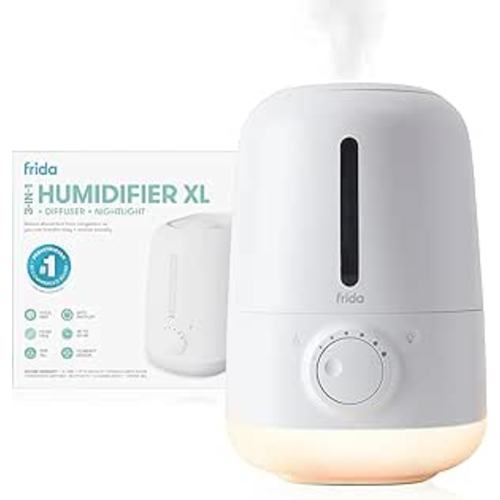 Frida Baby 3-in-1 XL Top Fill Cool Mist Humidifier for Bedroom, Essentials