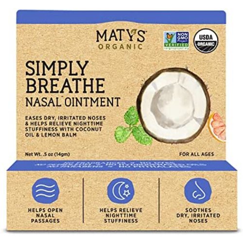 Maty's Simply Breathe Nasal Ointment – Helps Relieve Dry, Irritated Noses & Nighttime Stuffiness – .5 oz