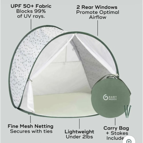 UPF 50+ Baby & Toddler Beach Tent – Anti-UV Sun Shade Shelter | Babymoov