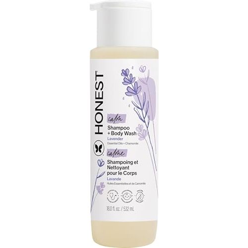 The Honest Company Shampoo & Body Wash, Tear-Free, Lavender Calm, 18 fl oz