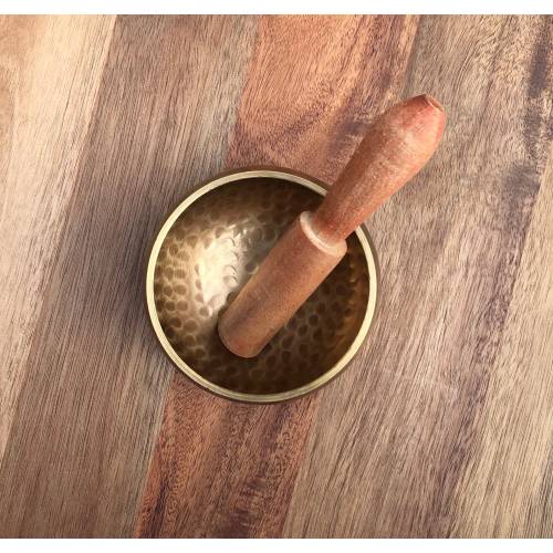 Handmade Tibetan Singing Bowl: 3-inch Travel Meditation Bowl