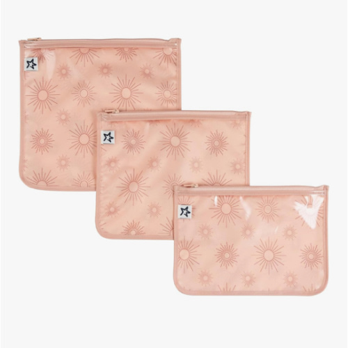 Tiny Twinkle Mess-Proof Travel Bags | TSA Airline Compliant, Zipper Closure, Clear Front Pouch, Diaper Bag Packing, Toiletry or Makeup Cosmetics Organizer