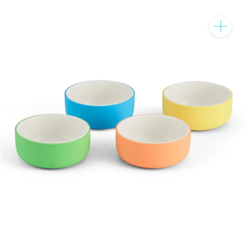 Porcelain Bowl with Silicone Sleeves