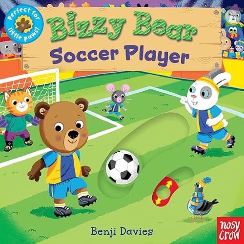 Bizzy Bear: Soccer Player: (Interactive Athletic Sports Board Book for Toddlers - With Sturdy Tabs and Slides to Push and Pull) Board book – March 9, 2021