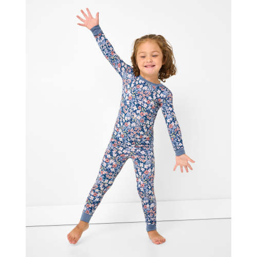 Petite Petals Two-Piece Pajama Set | Little Sleepies