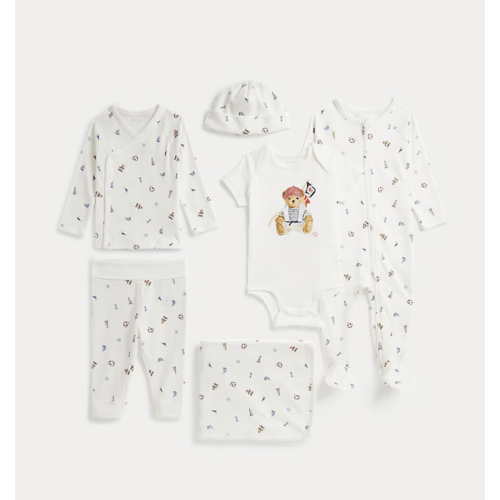 Polo Bear Cotton 6-Piece Gift Set
