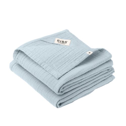 BIBS Muslin Cloth - Baby Blue: Soft Organic Baby Essential – Bibsworld store US