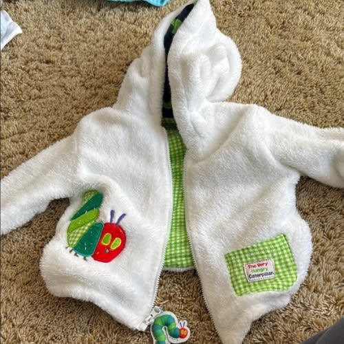 The Very Hungry Caterpillar White Fleece Hoodie