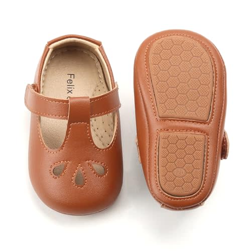 Felix & Flora Soft Sole Baby Shoes - Infant Baby Walking Shoes Moccasinss Rubber Sole Crib Shoes