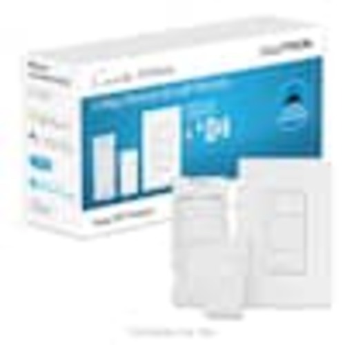 Lutron Caseta Smart Dimmer Switch 3-Way Kit with Remote, 150 Watt LED Bulbs/2 Points of Control, White (P-DIM-3WAY-WH) P-DIM-3WAY-WH