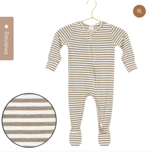 Indy Ribbed Zipper Footies