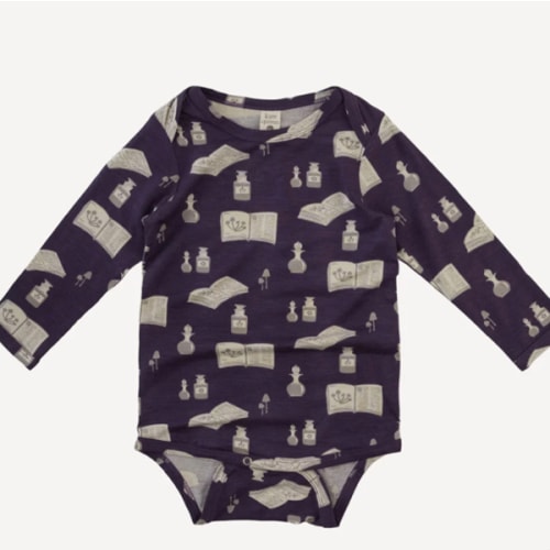 long sleeve lap neck bodysuit | potions + spells | bamboo