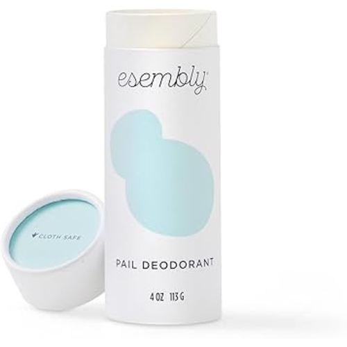 Esembly Pail Deodorant, Shakable Powder Deodorizer for Diaper Pails, Keeps Diapers, Gym Clothes and Dirty Laundry Smelling Fresh, Scents of Rosemary, Lemon and Grapefruit, 4oz