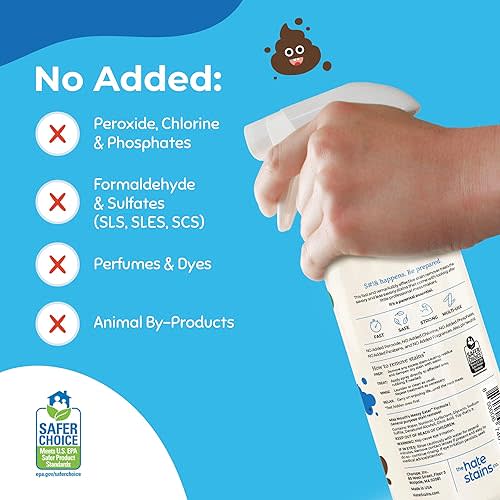 Miss Mouth's Messy Eater Stain Treater Spray - 16oz Stain Remover - Newborn & Baby Essentials - No Dry Cleaning Food, Grease, Coffee Off Laundry, Underwear, Fabric