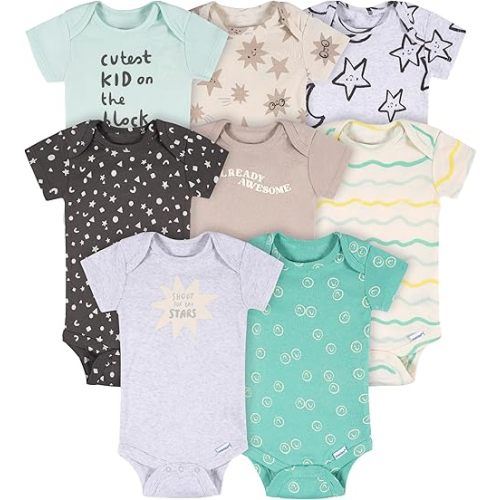 Onesies Brand unisex-baby 8-pack Short Sleeve Mix & Match Bodysuits